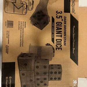 Dark Brown Giant Dice Set